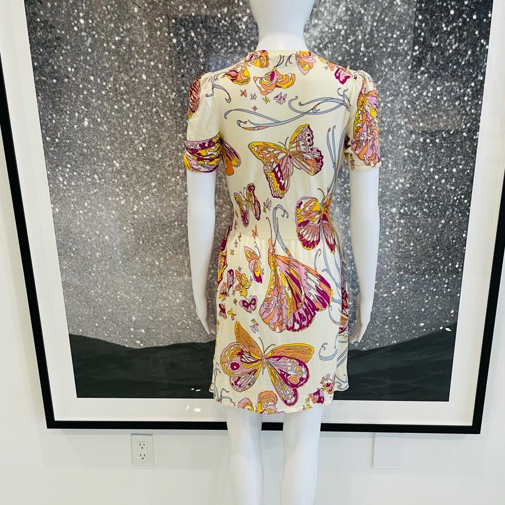 SOLD- Emilio Pucci Butterfly Silk Dress - Picture 4 of 10